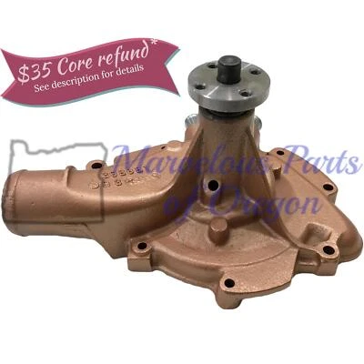 Bomba de agua reconstruida Oldsmobile 442 W-30 W-32 Hurst 1968-69 sin aire acondicionado 398681 fecha 84 Foto 1 de 4
