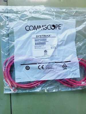 New Commscope CPC3315-07F015 Systimax GS8E-X5-RD-15ft Modular Patch Cord Red - Image 1 of 4