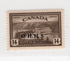 CANADÁ 1949 ESCASOS 50 CENTAVOS SCOTT O9 SG O167 PERFECTO MNH - Imagen 1 de 2