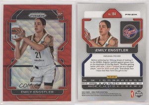2022 Panini Prizm WNBA Ruby Wave Prizm Emily Engstler #184 Rookie RC