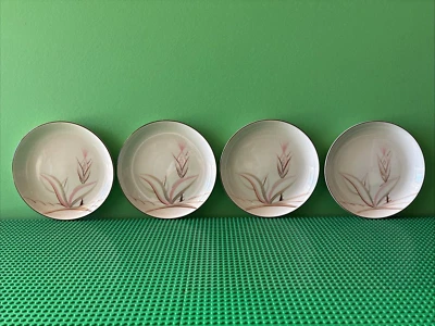 VINTAGE WINFIELD DRAGON FLOWER SALAD PLATES MADE IN CALIFORNIA USA - Image 1 of 4