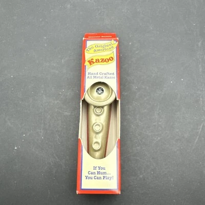 The Original American Kazoo Hecho a Mano Todo Metal Clásico #19 Hecho en EE. UU. COMO ESTÁ Foto 1 de 4
