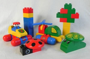 Lego Duplo Set "Cute Vehicles" #2400 Complete, 31 Parts + 1 Minifig, Car Helicop - Picture 1 of 9