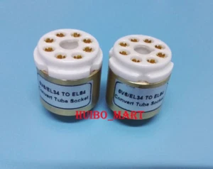 1 pc handmade 6V6 to EL84 (AMP socket) Vacuum tube adapter socket converter - Picture 1 of 3