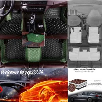 For Cadillac Coupe/Sedan/SUV Car Floor Mats All Weather Carpets Custom Rugs Foto 1 de 4