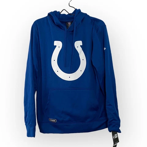 New Era NFL Indianapolis Colts Blue Sweatshirt Hoodie Combine Men’s Large NWT Cover