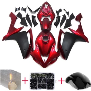 ABS Plastic Bodywork For Yamaha YZF1000 R1 2007 2008 yzf r1 Red Black Fairings - Picture 1 of 8