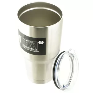 Viking 18/8 Stainless Steel Tumbler Cup 30oz Tumbler with BPA Free Lid - Picture 1 of 3