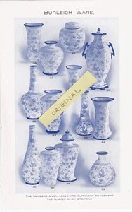 BURLEIGH BURGESS LEIGH POTTERY STAFFORDSHIRE MIDDLEPORT STOKE ON TRENT PAMPHLET - Picture 1 of 2