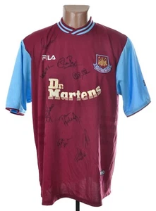 CAMISETA DE FUTBOL LOCAL WEST HAM UNITED 2001/2003 FILA TALLA L FIRMADA - Imagen 1 de 9