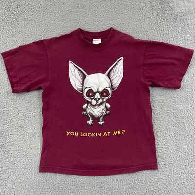 Vintage Chihuahua Dog Shirt Boys Medium 10-12 Humor Taco Bell 90s Short Sleeve - Image 1 of 4