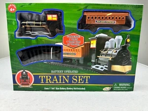 NIB! Train Set With Track Holiday Express Battery Operated 18 Pieces Christmas - Picture 1 of 4