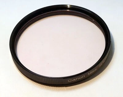 Canon SKY 1A 58mm Lens Filter Skylight 1X - Genuine OEM vintage used - Image 1 of 4