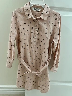 H&M Girl’s Pink Long sleeve Dress Size 6 - Image 1 of 4