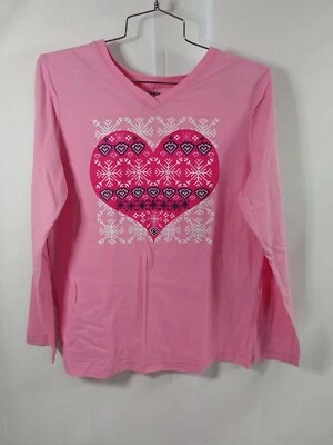 Camiseta para mujer Joe Boxer manga larga talla mediana rosa suave algodón mezcla poliéster  Foto 1 de 4