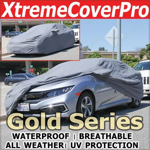 2023 2024 HONDA CIVIC WATERPROOF CAR COVER W/MIRROR POCKET GREY - Foto 1 di 10