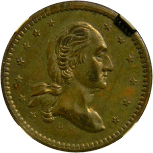 Philadelphia PA 1875 Centennial Advertising Token NGC MS62 (08-13) - Picture 1 of 4