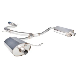 Skoda Octavia VRS 2.0 TFSI 13-18 2.5" Resonated Catback Exhaust Polished Fits OE - Picture 1 of 7