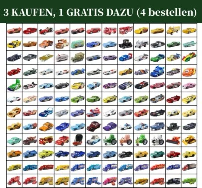 MARKENLOS Disney Pixar Wagen McQueenFilm Metall Spielzeugautosammlung Geschenke für Kinder