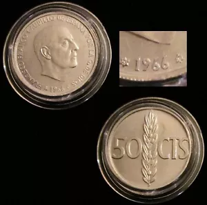 *GUTSE* FRANCO-4, 50 CÉNTIMOS 1966*19-70, DE LA TIRA 1970, PRUEBA, MUY ESCASA. - Picture 1 of 1
