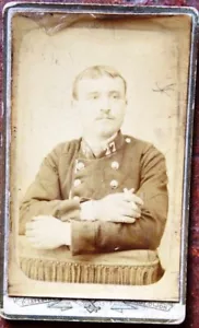 1875 MILITARY CDV of a "Piou piou" of the 27 em line - Picture 1 of 1