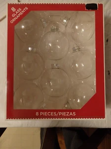 Holiday Time Round Glass Ornaments - Picture 1 of 5