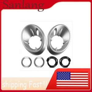 Front Bumper Grilles Fog Light Bezels LH & RH For 2018-2020 Mercedes-Benz GLA250 - Picture 1 of 1
