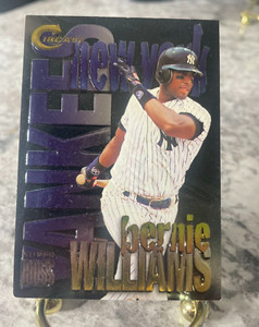1997 SkyBox Circa BERNIE WILLIAMS New York Yankees SUPER BOSS Rare Insert Foil!