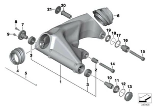 Original BMW Motorrad Faltenbalg Kardan Radseite R1200GS RnineT NEU 33177685052 - Bild 1 von 2