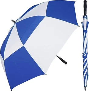 WindBuster Golf Umbrella Windproof Double Canopy -Vented- Auto Open 62" and 60" - Picture 1 of 13
