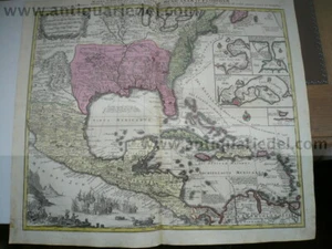 Carribean/Florida/America, anno 1740, Seutter Matthäus Mappa Geographica Region - Picture 1 of 12