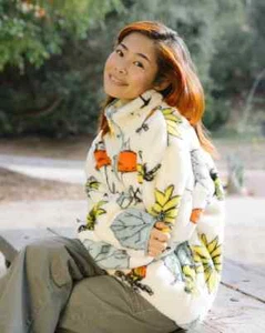 *NUEVO CON ETIQUETAS* Chaqueta Parks Project X Peanuts Suave Imitación Piel de Oveja Cremallera Completa - Unsexual Talla M - Imagen 1 de 12