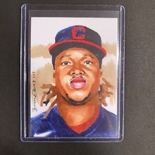 Jose Ramirez Cleveland Guardians  1/1 original art hand drawn sketch card