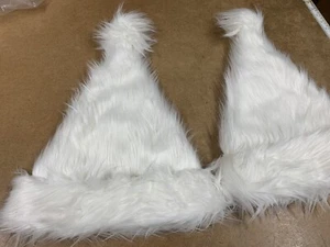 Sombrero de piel sintética blanca nieve, 2 sombreros, hecho a mano en EE. UU., talla única - Imagen 1 de 2