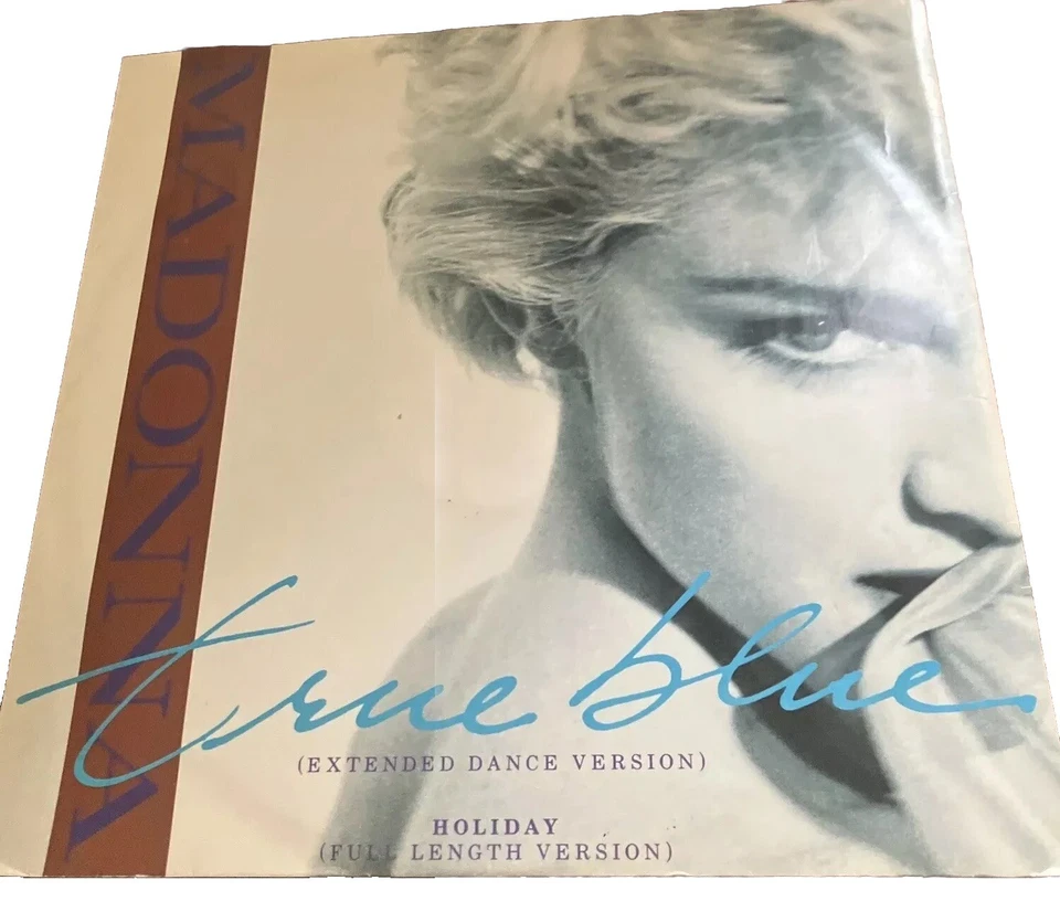 MADONNA 12" SINGLE: TRUE BLUE (EXTENDED DANCE VERSION) + HOLIDAY Quality Lyrics - Image 1 of 4