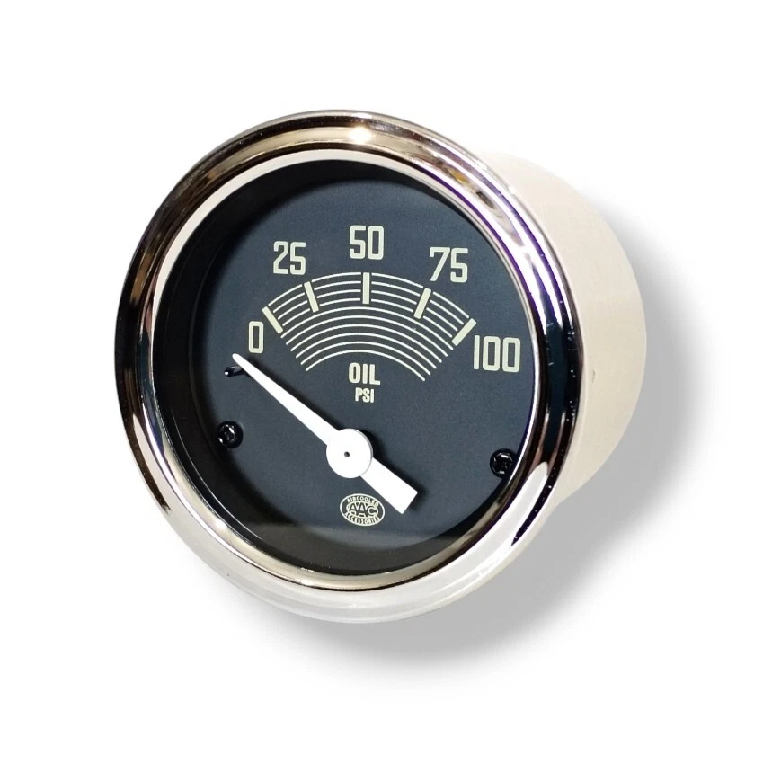 Oil Pressure Gauge 52mm 12v includes sender for VW Beetle Splitscreen Bay AAC313 - Image 1 of 4
