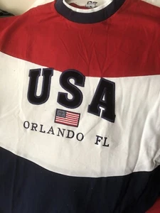 Orlando Florida Made in USA _ schweres Jersey T-Shirt - bestickt USA Gr. M - Bild 1 von 3