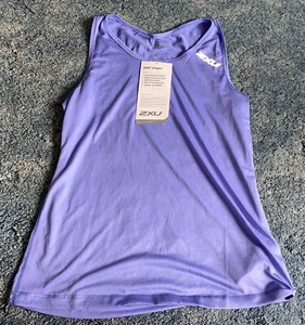 NWT Women’s 2XU GHST Singlet Fitness Tank Top. Size Small & Purple - Picture 1 of 2