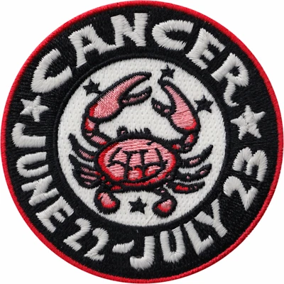 Patch - Cancer Crab Zodiac Astrology Zoltan GLOW IN THE DARK 3" Iron On 110083 - Image 1 of 3