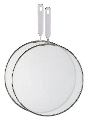 2er Set Pfannen Spritzschutz Set Spritzschutzdeckel Pfannenspritzsieb Deckel - Bild 1 von 2