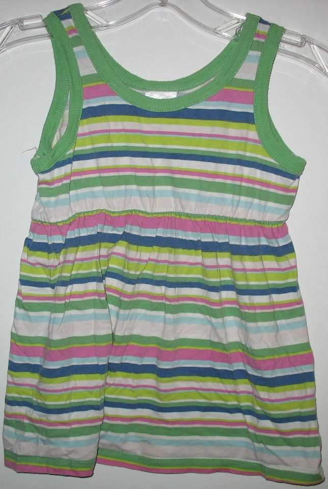 XHILARATION - VESTIDO A RAYAS SIN MANGAS NIÑA MEDIANO 7/8 - 100% ALGODÓN  Foto 1 de 1