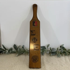 De colección Arkansas State University Paddle Sigma Phi Epsilon Fraternidad Griega - Imagen 1 de 9