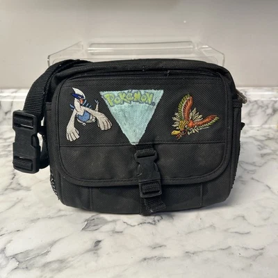 老式任天堂 GameBoy Pokemon Lugia Ho-Oh 金色银色手提箱旅行包 — 第 1/4 张图片