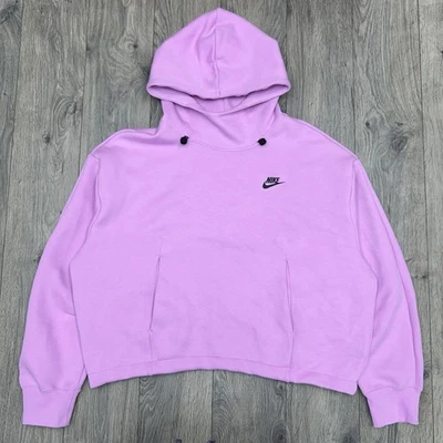Nike Tech Fleece Oversized Hoodie Sz Large Womens Sportswear Beyond Pink - Image 1 of 4