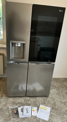 Side-by-Side-Kühlschrank, LG GSXV 91 BSAE ABSQUEUR, wie neu - Bild 1 von 4