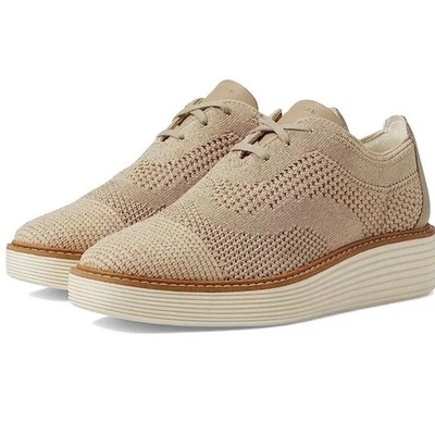 Nuevo con etiquetas Cole Haan Mujer Original Grand Platform Stitchlite Oxford, Beige-Talla 11 Foto 1 de 4