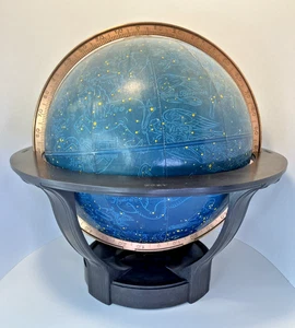 Vtg Rand McNally 9" Celestial Globe "The Galileo" Bakelite Base 1940s/50s USA - Picture 1 of 24