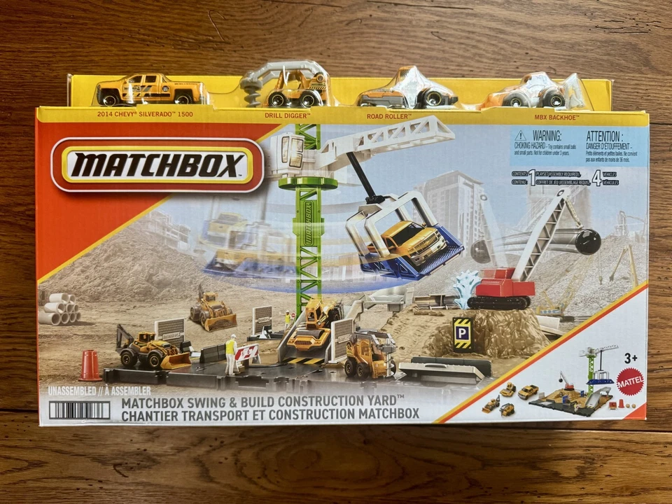 Matchbox Action Drivers Swing & Build Construction Yard NEW - Image 1 of 1
