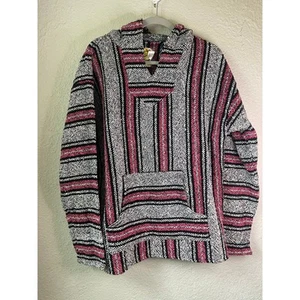 Leguan Jack Baja Hoodie Drogenteppich Pullover gestreift Festival Hippie XL - Bild 1 von 4