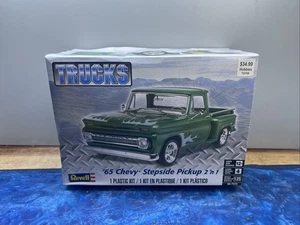 Chevy Stepside Pickup Revell 1965 '65 escala 1:25 modelo de plástico sellado 85-7210 - Imagen 1 de 5